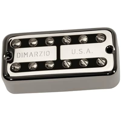 DiMarzio New'Tron Filter'Tron Guitar NECK Pickup - Nickel Cover w/ Black Insert