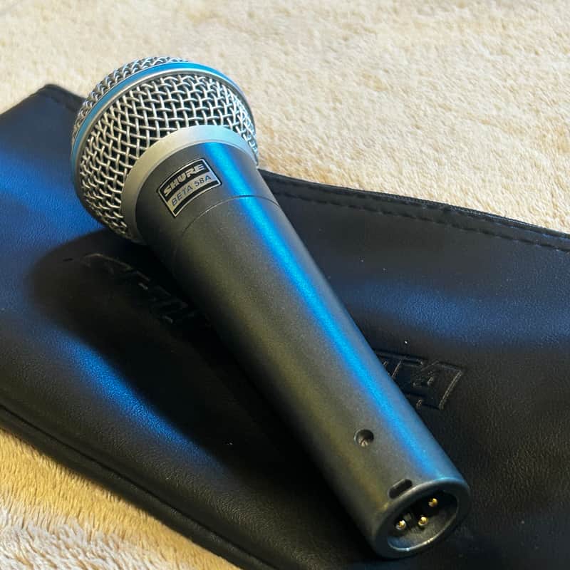 Shure BETA 58A Handheld Supercardioid Dynamic Microphone 1996 - Present - Black image 1