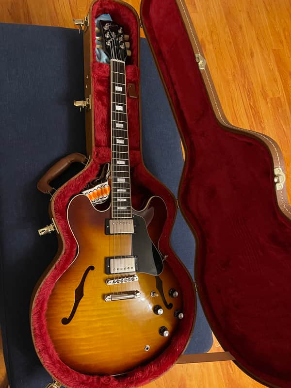 2022 Gibson ES-335 Figured Iced Tea Burst image 1