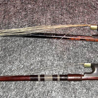 Vintage Violin Bows, German, American, Bausch, Heddon Lot of 4 image 19