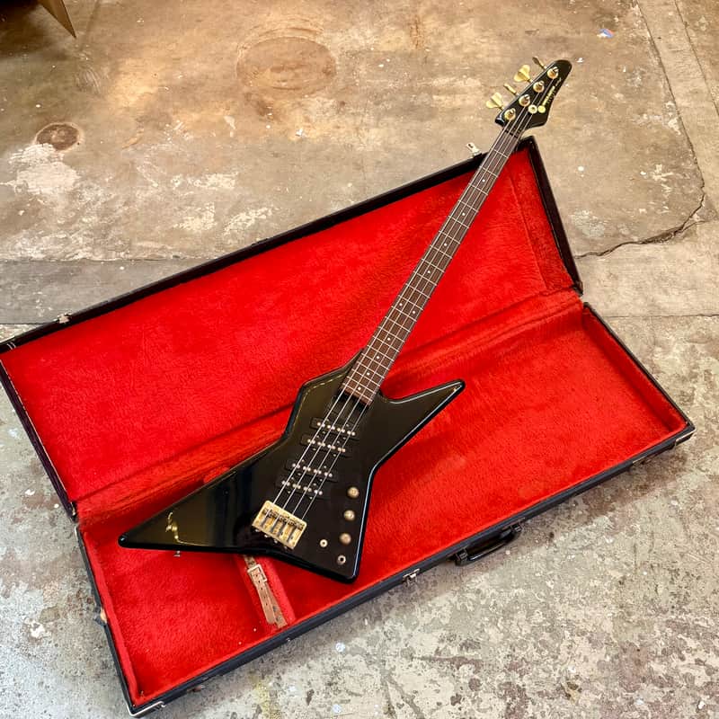 grecoベース Greco Device Nikki Sixx explorer bass c 1985 - Black beauty