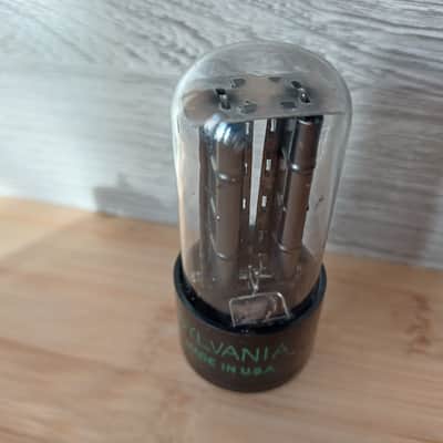 Very rare 50's NOS Sylvania 5Y3 GT 5Y3GT round BLACK PLATE, SQUARE GETTER balanced and super STRONG. image 3