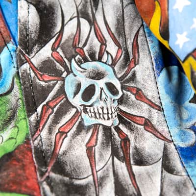 Custom John Mellencamp Tattooed Leather Jacket 1980s Multi image 10
