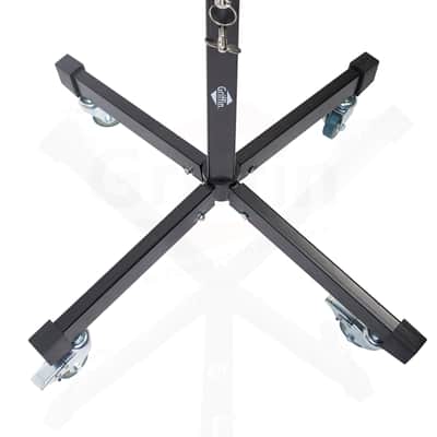 GRIFFIN Rolling Studio Mixer Stand DJ Cart (MobileTILT Series) – Standing Rack On Casters with Adjustable Height – Portable Mount Turntable Holder For Digital Drum Machine, Mixing Audio Music Gear image 4