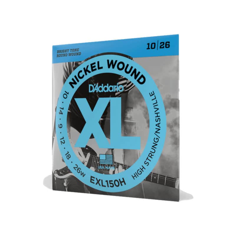 D'Addario XL Nickel High Strung/Nashville Tuning Electric Guitar Strings - 10-26 image 1