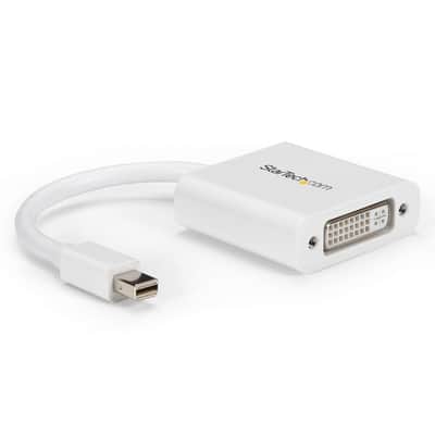StarTech Male Mini DisplayPort to Female DVI Video Adapter, White image 1