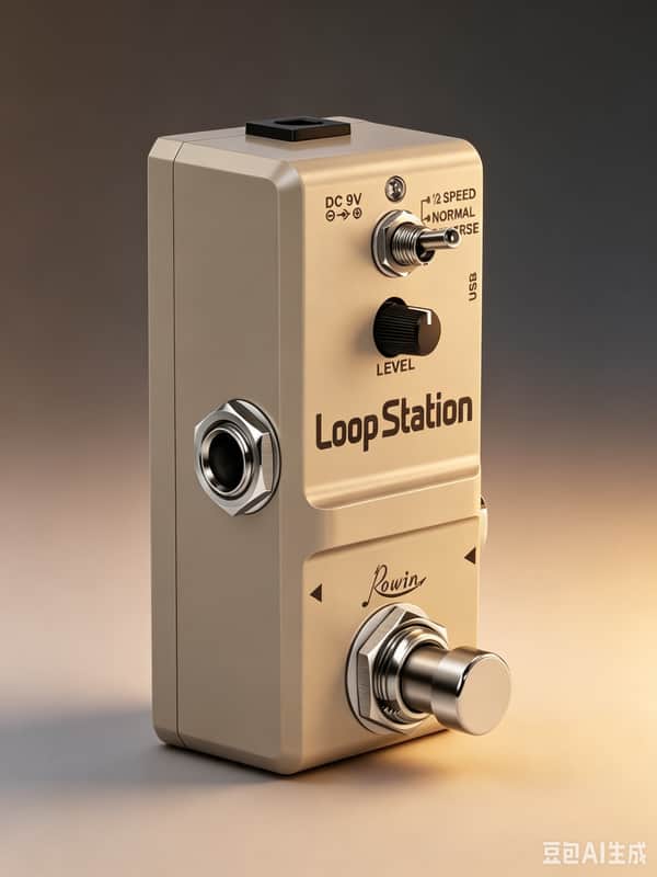 Rowin LN-332S Loop Station 48K Looper Pedal Unlimited Overdubs 10 Minutes of Loop, 1/2 Time, Reverse Full Metal Case True Bypass--Shipped from Irvine Warehouse in California by USPS image 1