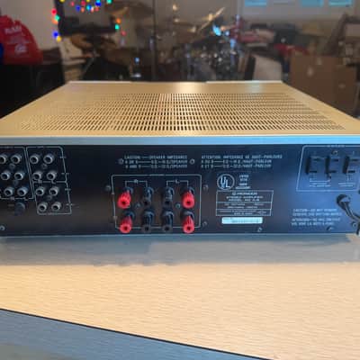 Vintage Pioneer A-8 Stereo Non Switching Amplifier Gold Champagne Fresh Service! image 8