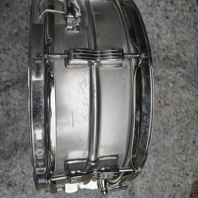 Ludwig No. 404 Acrolite 5x14" 8-Lug Aluminum Snare Drum with Keystone Badge 1963 - 1969 - Matte Aluminum image 4