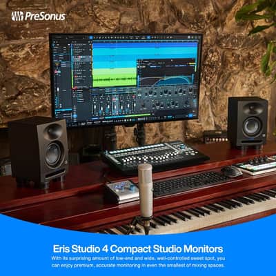 PreSonus Eris Studio 4 4.5-inch 2-Way Active Studio Monitor with EBM Waveguide image 4