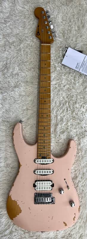 Mint Charvel Rick Graham Signature Pro-Mod DK24 2PT MPL Electric Guitar, Shell Pink image 1