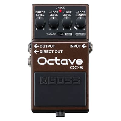 BOSS OC 5 Polyphonic Guitar and Bass Effect Octave Pedal with Range Knob image 1