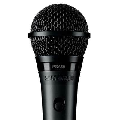Shure PGA58-LC Cardioid Dynamic Vocal Microphone, 70-16000Hz, No Cable image 2