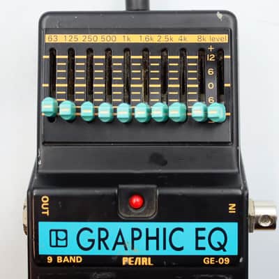 Pearl GE-09 9-Band Graphic EQ Made in Japan Vintage Guitar Effect Pedal 008340 image 3