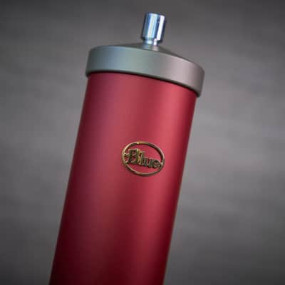 Rare Vintage Blue Bottle Tube Condenser Microphone (Serviced) Red Vocal Edition image 5