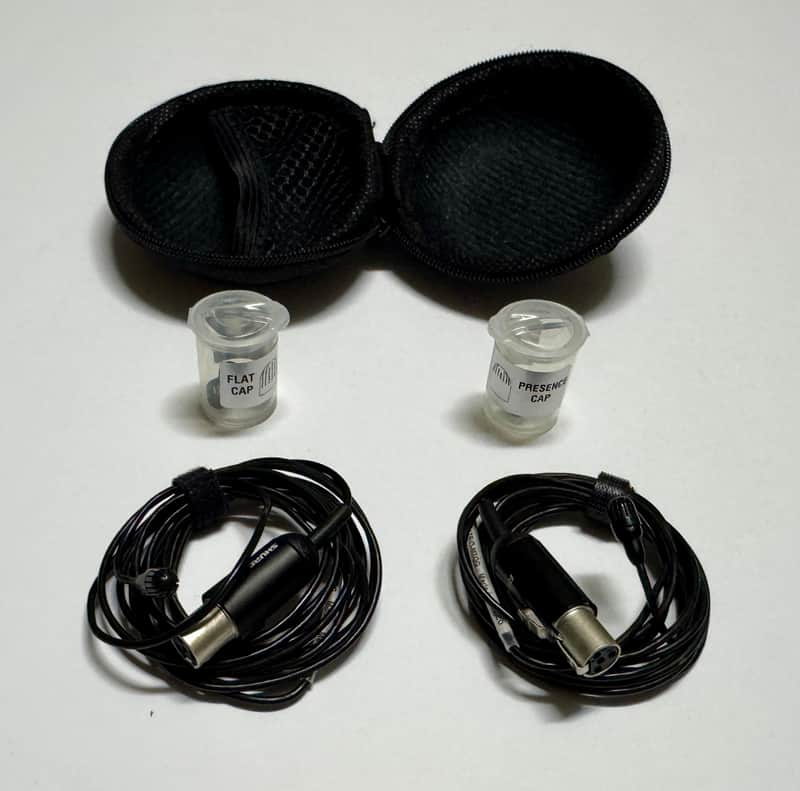 Shure TwinPlex TL47 Black TA4F Lavalier Pair With Hard Case image 1