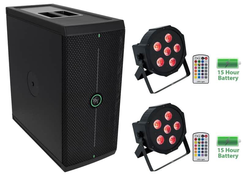 Mackie ThumpSub GO Dual 8" 400w Battery-Powered Portable Subwoofer+2 Wash Lights image 1