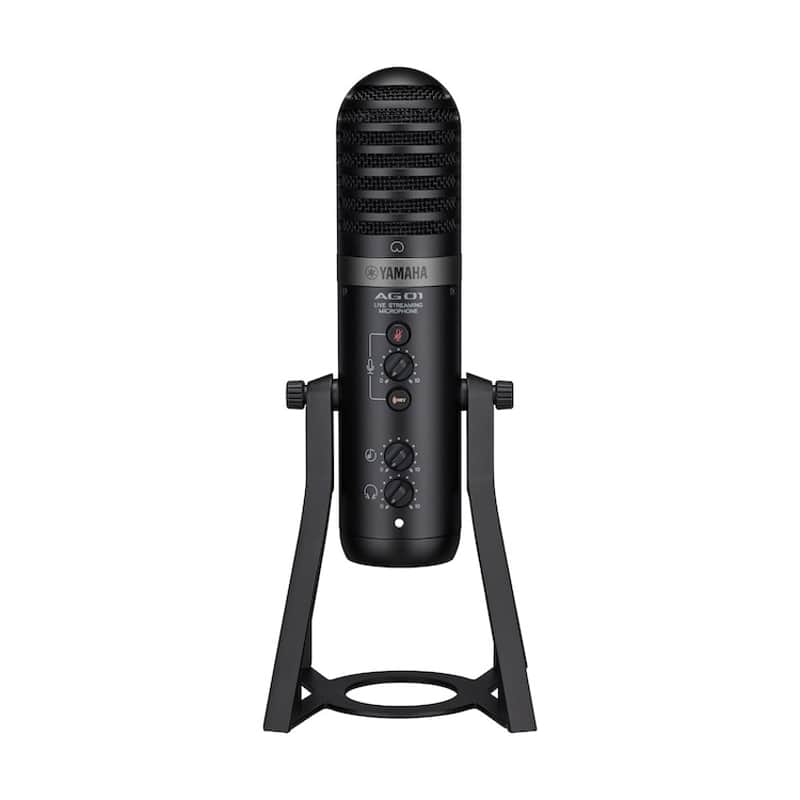 Yamaha AG01 Streaming Loopback Audio USB Microphone - Black image 1