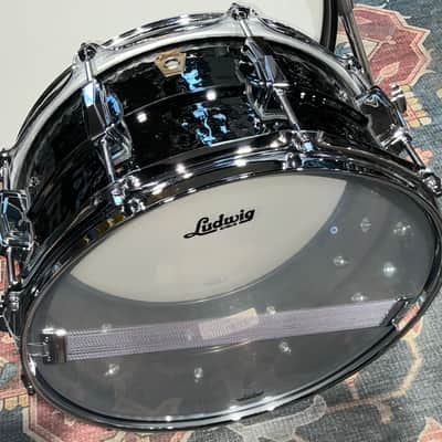 Ludwig 14x6.5 Black Beauty Hammered Snare Drum LB417K image 7