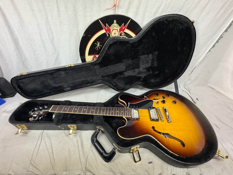 Heritage H-535 h535 Semi-Hollowbody Guitar with Case 2021 - Original Sunburst image 1
