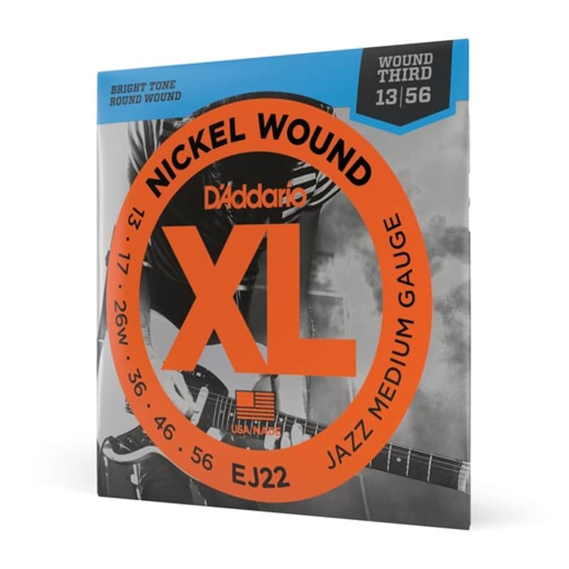 D'Addario EJ22 13-56 Jazz Medium, XL Nickel Electric Guitar Strings image 1