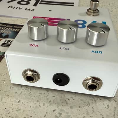 1981 Inventions DRV Overdrive Pedal White Limited Colorway w/ Box, Manual, Pouch & Extras image 8