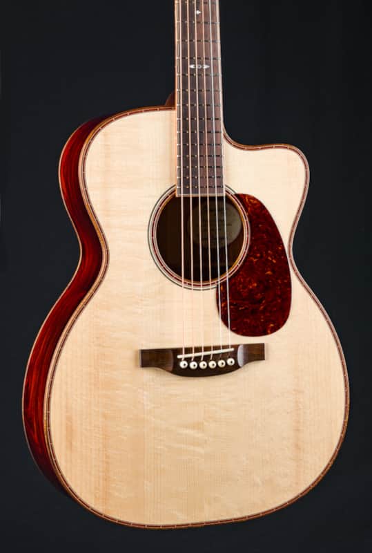 Bourgeois 000 Cutaway Large Soundhole Custom Cocobolo and Bearclaw Adirondack Spruce NEW image 1