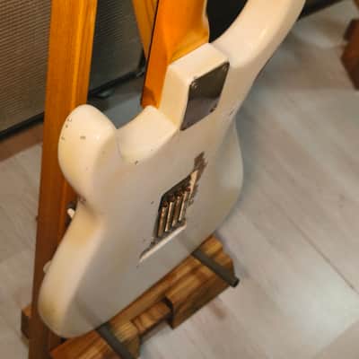 Fender Stratocaster 1964 Olympic White Refin Frankenstart image 21