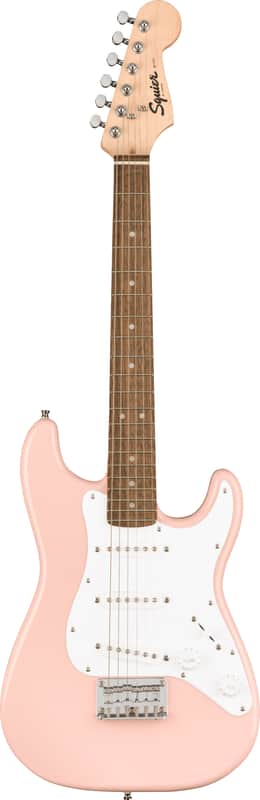 Fender Squier 3/4-Size Kids Mini Strat Electric Guitar - Shell Pink image 1
