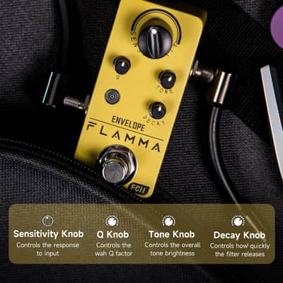 FLAMMA FC11 Auto Wah Pedal Envelope Filter Guitar Effects Pedal True Bypass for Guitar and Bass image 2