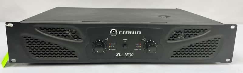 Crown Audio XLi 1500 Stereo Power Amplifier, USED image 1