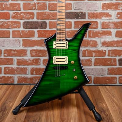 Jackson Usa Custom Shop KE-2H TOM Roasted Kelly Flame Maple Top Transparent Green Burst 2024 w/OHSC (B-stock) image 4