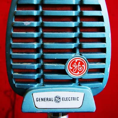 Vintage 1950's General Electric 97U29 / Shure 510C controlled magnetic microphone w Electro Voice 423A stand display prop repair image 4