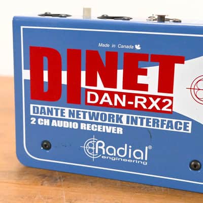 Radial Engineering DiNET DAN-RX2 2-Ch. Dante Network Receiver (NO PSU) CG01XU4 image 2