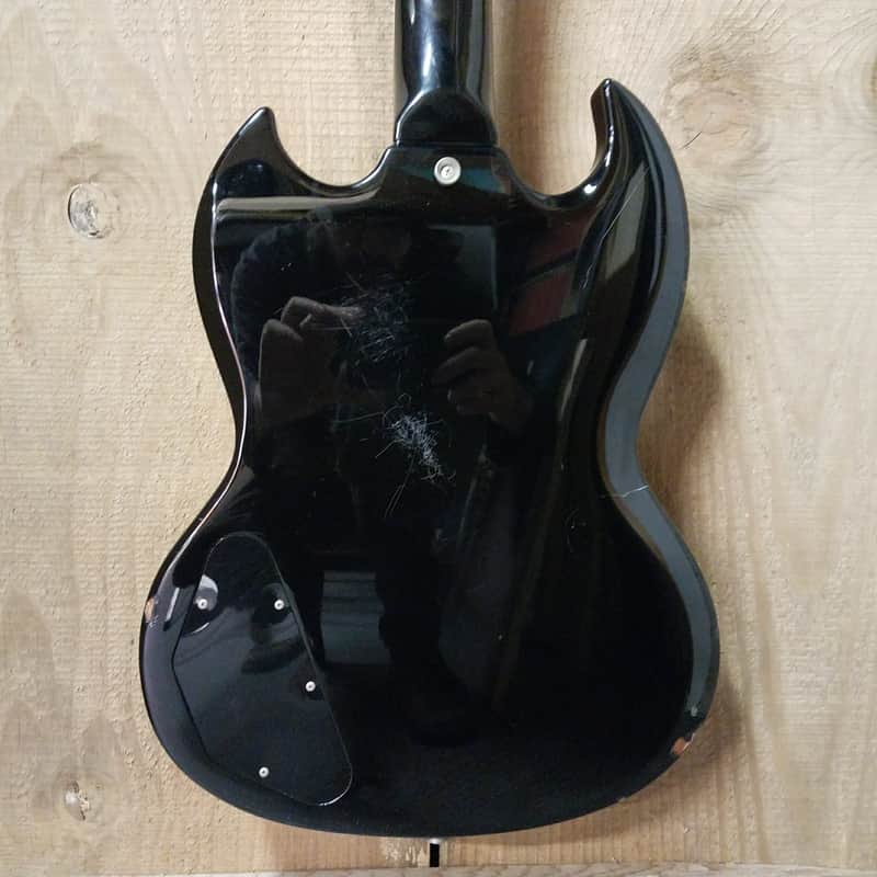 Burny RSG-55 '63 Black SG Electric Guitar | Reverb