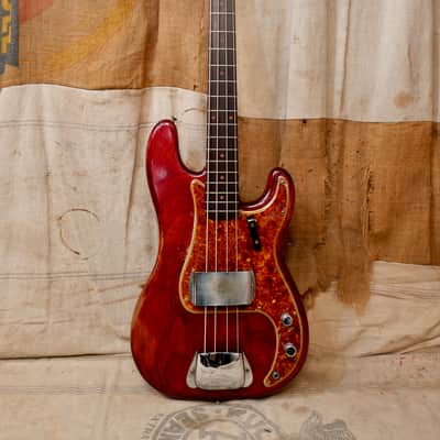 Fender Precision Bass 1960 - Red - Refin image 1