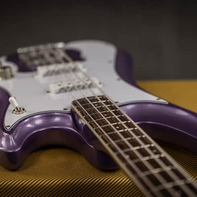 Guyatone EB-9 Sharp 5 1960s - Lavender Metallic image 4