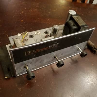 Zenith Stereophonic High Fidelity Console SE Amp EL84 tube 4G21 Rare 1961 sprague Bumblebee 0.022 uF image 1