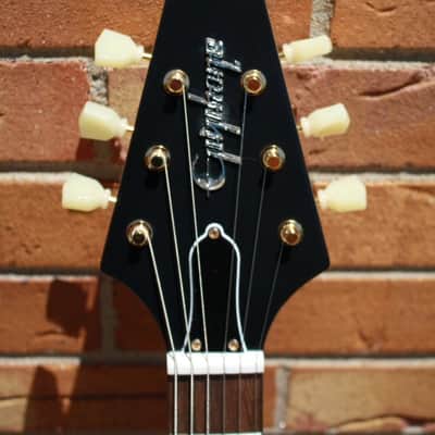 Epiphone Inspired by Gibson 1958 Korina Flying V-Natural-White Guard image 6