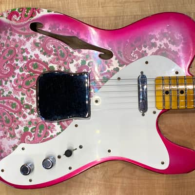 Fender Custom Shop Limited-edition '50s Thinline Telecaster Relic Pink Paisley image 4