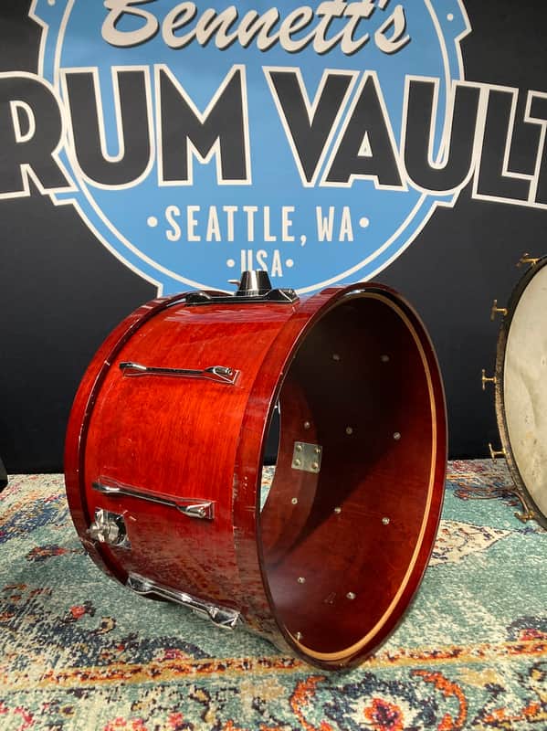 Vinnie Colaiuta's Yamaha 24"x16" Recording Custom Bass Drum Shell and Hoops Only.  Cherrywood Lacquer image 1