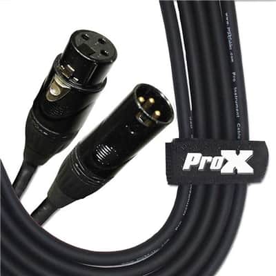 ProX XC-MIC10 10' XLR-F to XLR-M Balanced High Performance Microphone Cable image 1