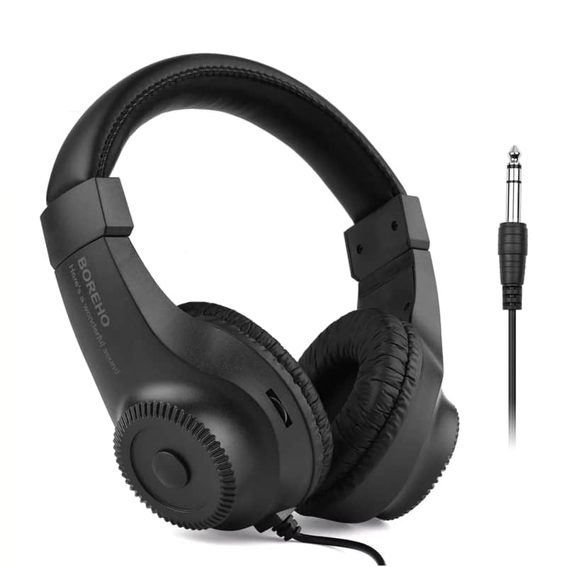 Wired Over-Ear Studio Monitor Headphones for Guitar Amplifier – Premium Sound Quality for Musicians and Studio Recording image 1