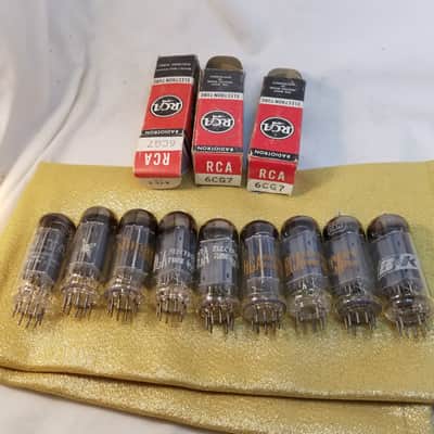 RCA ONE (1) 6CG7 tNOS AT1000 TESTED Balanced! PI Vacuum Tube T2 dual triode 1959-1962 image 2