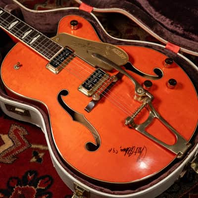 1957 Gretsch 6120 Chet Atkins Orange Finish Electric Guitar w/OHSC image 13