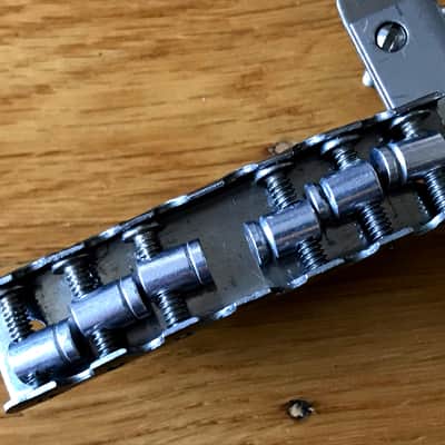 Magnatone Typhoon Tornado Zephyr Rocking/Floating Bridge 1960's electric guitar part Stainless Steel image 6
