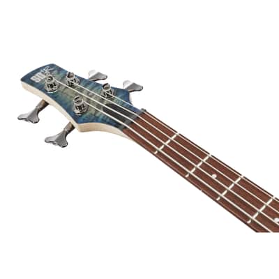 Ibanez Standard SR400EQM-SCB Stained Cosmic Blue Starburst - 4-String Electric Bass image 7