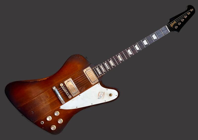 Gibson Custom Johnny Winter Signature 1963 Firebird V Tom Murphy Aged Sunburst image 1