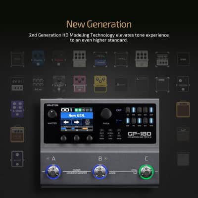 Valeton GP-180 Multi-Effects Guitar Processor with HD Modeling, 200+ Effects, Built-in Battery, IR & NAM Support, Looper, Drum Machine, USB Audio Interface image 5