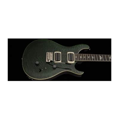 PRS SE Custom 24 Quilt Electric Guitar HH with Quilted Maple Top and 85/15 S Pickups (Teal Black) image 8
